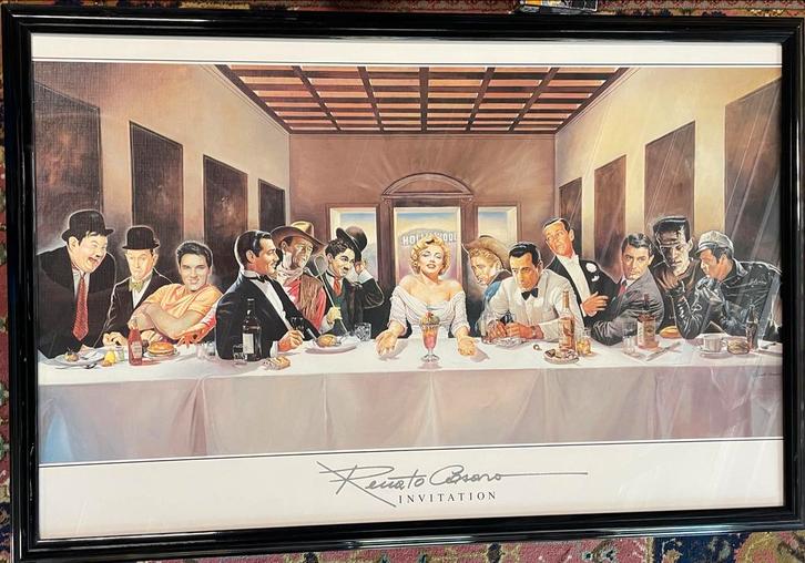 'Invitation' Hollywood Print Ingelijst o.a. elvis, Antiek en Kunst, Kunst | Tekeningen en Foto's, Ophalen of Verzenden