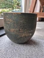 Mooie groen blauw goud pot, Ophalen, Rond, Zo goed als nieuw, Minder dan 25 cm