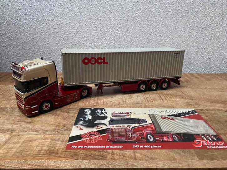 Tekno Scania D.kontos “contlift”, Hobby en Vrije tijd, Modelauto's | 1:50, Nieuw, Bus of Vrachtwagen, Tekno, Ophalen of Verzenden