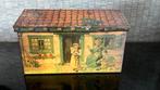Antiek blikken huisje, Verzamelen, Blikken, Ophalen of Verzenden, Gebruikt, Koek(jes), Overige merken