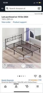 Full bedframe and mattress, Ophalen, Hoogslaper, Tweepersoons, Zo goed als nieuw