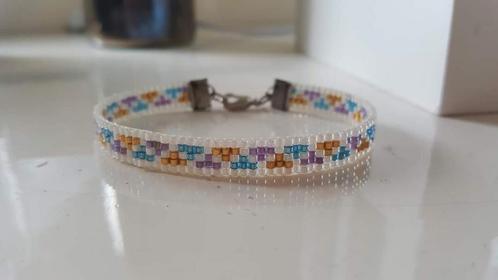 SALE! Miyuki delica geweven kralen armband driehoek, Sieraden, Tassen en Uiterlijk, Armbanden, Nieuw, Overige materialen, Overige kleuren