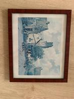 Repro Prent dorpsgezicht van A. Eversen, Ophalen of Verzenden