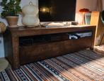 Tv- meubel walnoot kleur, Ophalen, Gebruikt, 100 tot 150 cm, Minder dan 100 cm