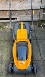 Stiga electrische grasmaaier, 2 accu’s, Ophalen, Cirkelmaaier, Gebruikt, Elektrische grasmaaier