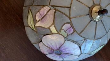 Art Nouveau plafondlamp met opengewerkt bloemmotief beschikbaar voor biedingen