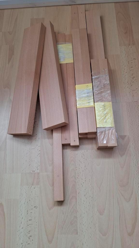 Rietveld rood blauwe stoel 2 stuks, Huis en Inrichting, Stoelen, Nieuw, Eén, Rood, Ophalen