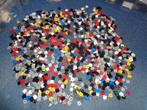 Partij D255=Lego 2x2 aangepast, Lego, Lego, Gebruikt, Lego
