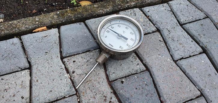 te koop grote ijzeren tempratuur meter 11 cm in doorsnee, Huis en Inrichting, Keuken | Keukenbenodigdheden, Zo goed als nieuw
