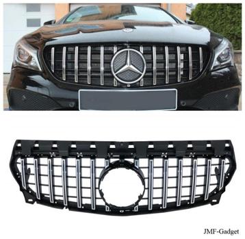 Mercedes CLA W117 X117 Panamericana Grill Zwart/Chroom beschikbaar voor biedingen