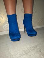 Suède enkel laarsjes, Blauw, Lage of Enkellaarzen, Nieuw, Ophalen of Verzenden