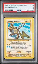 Shining Raichu PSA 1 - Ook te ruil, Ophalen, Zo goed als nieuw, Losse kaart, Foil