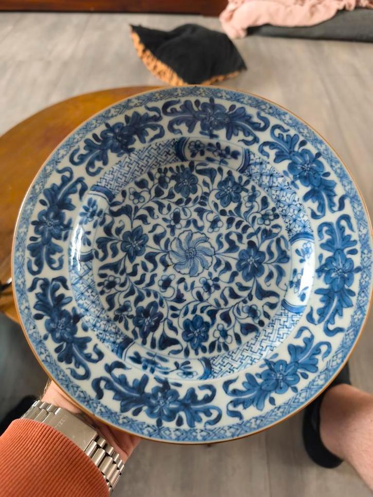 Chinees Kangxi Porseleinen Bord 18e Eeuw, Antiek en Kunst, Antiek | Porselein, Ophalen of Verzenden