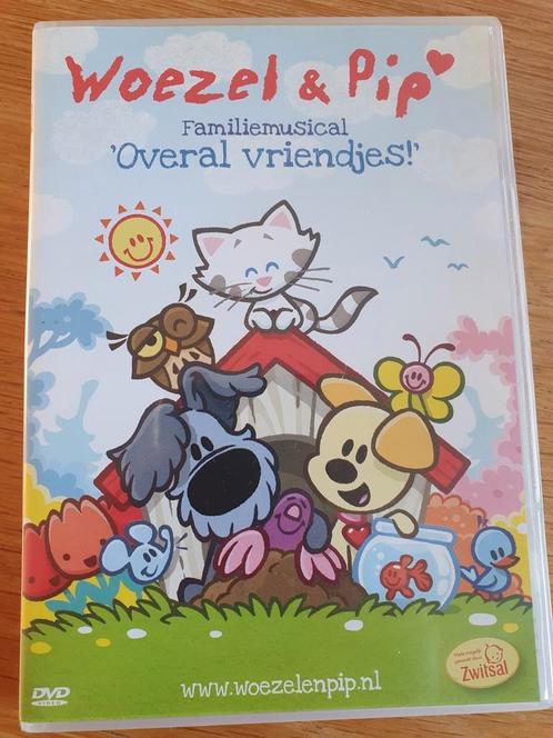 Woezel en pip  overal vriendjes!, Cd's en Dvd's, Dvd's | Tekenfilms en Animatie, Zo goed als nieuw, Europees, Poppen of Stop-motion
