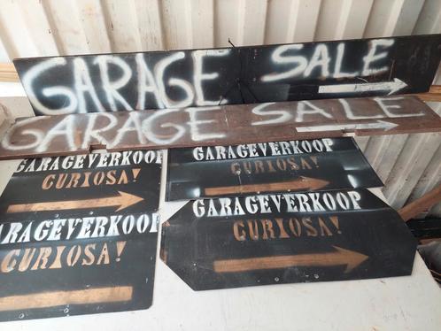 Garageverkoop Borden + Mallen, Antiek en Kunst, Curiosa en Brocante, Ophalen