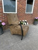 Te koop groen/bruine fauteuil, Huis en Inrichting, Fauteuils, Ophalen, Gebruikt, 75 tot 100 cm, 50 tot 75 cm