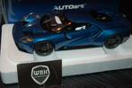 1:18 FORD GT 2017 liquid blue Autoart 72942 WRH, Hobby en Vrije tijd, Modelauto's | 1:18, Verzenden, Zo goed als nieuw, Auto, Autoart