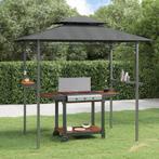 Barbecue-overkapping 240x150x243 cm staal antracietkleurig, Ophalen of Verzenden, Nieuw, Minder dan 5 meter, Minder dan 4 meter