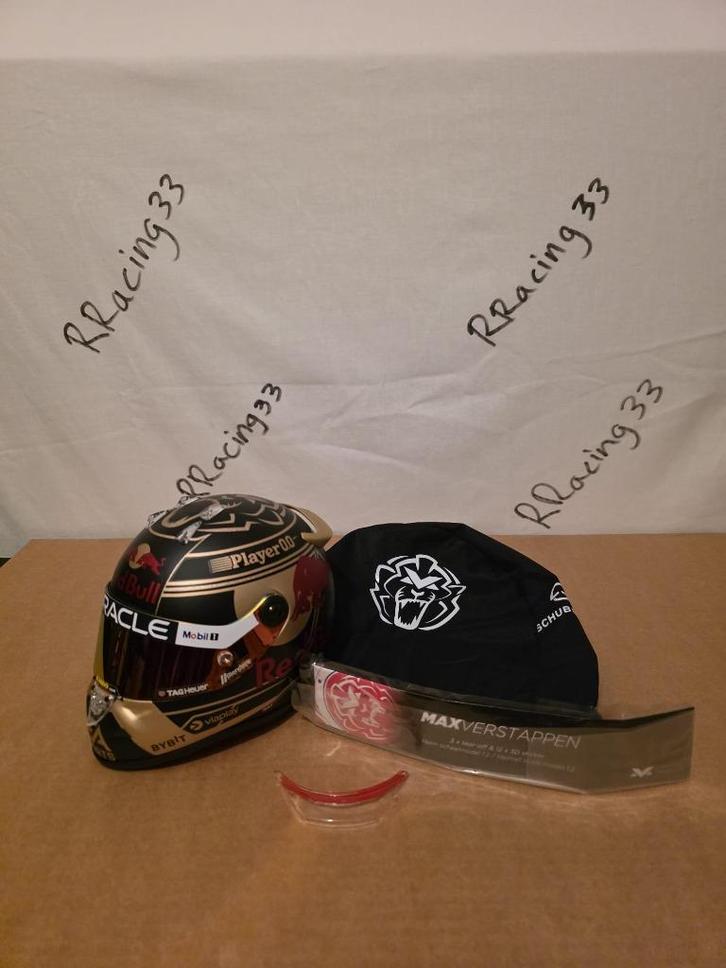Verstappen WORLD CHAMPION 2023 helm 1:2 + meer, Verzamelen, Automerken, Motoren en Formule 1, Nieuw, Formule 1, Ophalen of Verzenden
