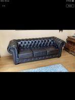 Prachtige mooie bankstel 2x3 zits bank leer, Huis en Inrichting, Ophalen, Overige maten, Chesterfield, Leer