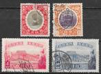 Japan 1915 Kroningsserie Michel 123-26 gestempeld zie scans, Ophalen of Verzenden, Gestempeld, Oost-Azië