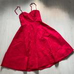 frambozenrode ANTROPOLOGIE (feest)jurk mt 42 kan strapless, Verzenden, Maat 42/44 (L), Zo goed als nieuw, Rood