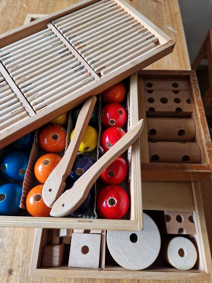 Beuken houten constructie speelgoed, Kinderen en Baby's, Speelgoed | Houten speelgoed, Zo goed als nieuw, Ophalen of Verzenden