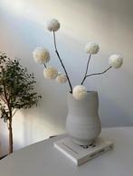 Betonlook Vaas - Japandi Stijl, Huis en Inrichting, Woonaccessoires | Vazen, Ophalen, Steen, Wit, Nieuw