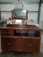 Oude dressoir met spiegel, Ophalen, Gebruikt, 25 tot 50 cm