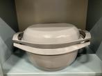 Unieke Le Creuset braadpan 26cm met grilldeksel, izgs, Ophalen of Verzenden, Gebruikt, Gietijzer, Koekenpan of Braadpan