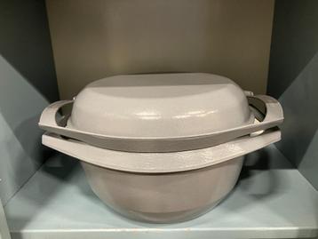 Unieke Le Creuset braadpan 26cm met grilldeksel, izgs beschikbaar voor biedingen