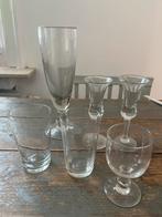 ANTIEKE FRANSE GLAZEN GLAS DRINKGLAS VEEL KEUZE, Ophalen of Verzenden, Zo goed als nieuw, Overige typen
