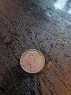 Oude 2 Shilling Munt 1947, Postzegels en Munten, Munten | Nederland, Ophalen of Verzenden, Overige waardes, Losse munt