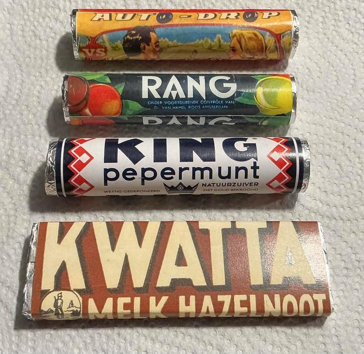 Oud hollands snoep kwatta rang king autodrop, Verzamelen, Merken en Reclamevoorwerpen, Gebruikt, Verpakking, Ophalen of Verzenden