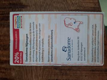 Sanadome Nijmegen 20 % korting beschikbaar voor biedingen