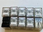 Relais 230V AC 5A 4x wissel contact 10 stuks, Ophalen of Verzenden, Gebruikt