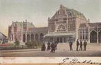 groningen 2 x station 1904-1912 tekst/zegel, Ophalen of Verzenden, Voor 1920, Groningen
