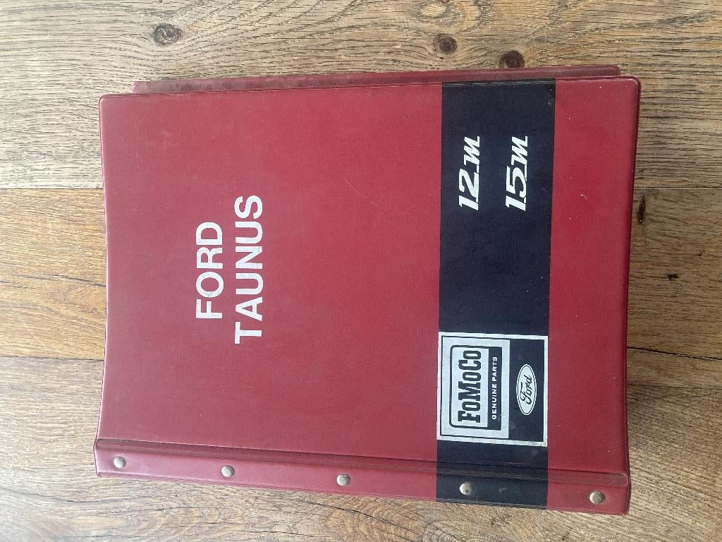 Ford Taunus 12m 15m onderdelenboek, Ophalen of Verzenden, Zo goed als nieuw, Ford