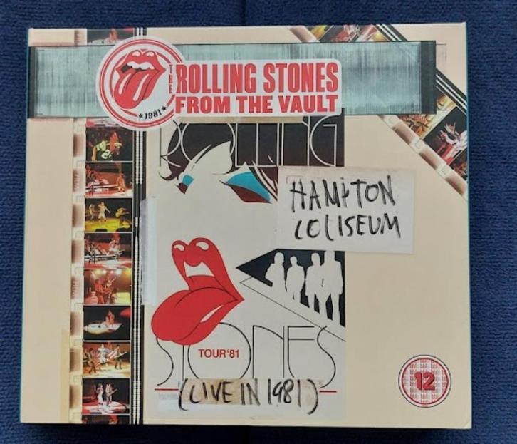 ROLLING STONES 4 X DIGIPACK DVD'S + CD'S FROM THE VAULTS., Cd's en Dvd's, Dvd's | Muziek en Concerten, Zo goed als nieuw, Alle leeftijden