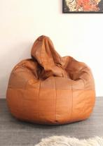 Vintage seventies leather patchwork bean bag atr. De Sede, Gebruikt, -, -, Ophalen of Verzenden