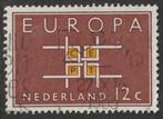Nederland 1963 800 Europa 12c, Gest, Postzegels en Munten, Postzegels | Nederland, Ophalen of Verzenden, Na 1940, Gestempeld