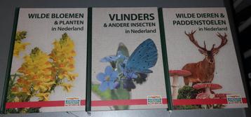 Postcode loterij 3 boeken Bloemen Dieren Vlinders + kleine beschikbaar voor biedingen