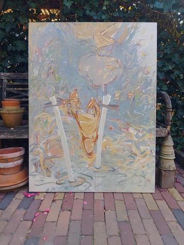 Abstract schilderij beschikbaar voor biedingen