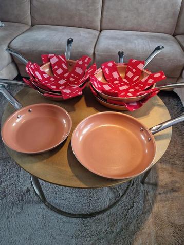 CopperPro Pannenkoekenpannen Set - 8 stuks beschikbaar voor biedingen