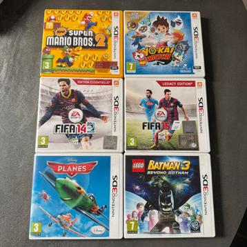 3DS Spelletjes FIFA 14, 15, New Super Mario Bros 2 en Yo Kai beschikbaar voor biedingen