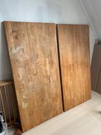 Houten Bureaubladen 160x80 IKEA, Huis en Inrichting, Tafelonderdelen, Ophalen, Gebruikt, 50 tot 100 cm, Rechthoekig