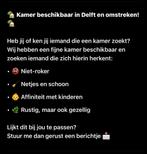 StudentenKamer te huur in delft en omstreken, Minder dan 20 m², Delft