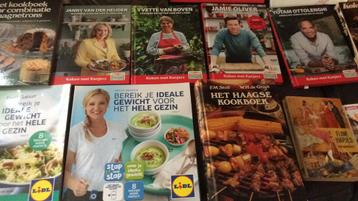 21 kookboeken,de meeste zijn nieuw. beschikbaar voor biedingen