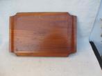 Vintage dienblad plywood teak Impala, Ophalen of Verzenden, Gebruikt, Rechthoekig, Hout