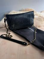 Jerome Dreyfuss Bobi Tas - Zwart Leer, Ophalen of Verzenden, Zo goed als nieuw, Zwart, Avondtasje